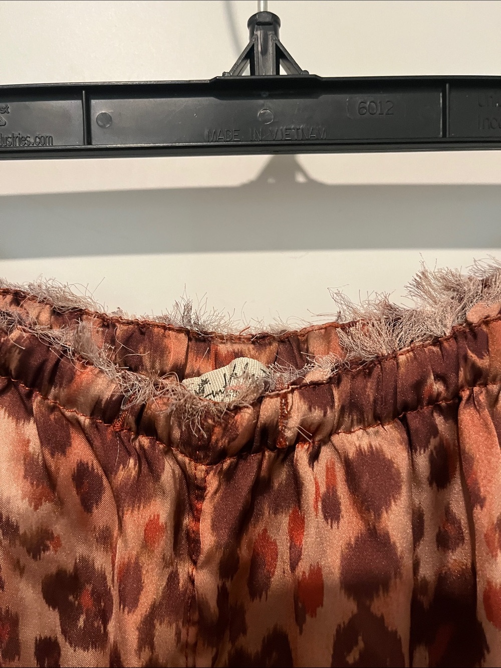 Free People Intimately Free Dreamy Days Leopard Print Wide-Leg Satin Pants - Picture 6 of 16